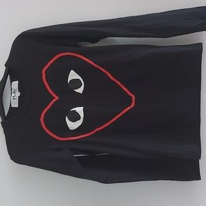 Comme des garcon Play  long sleeve shirt